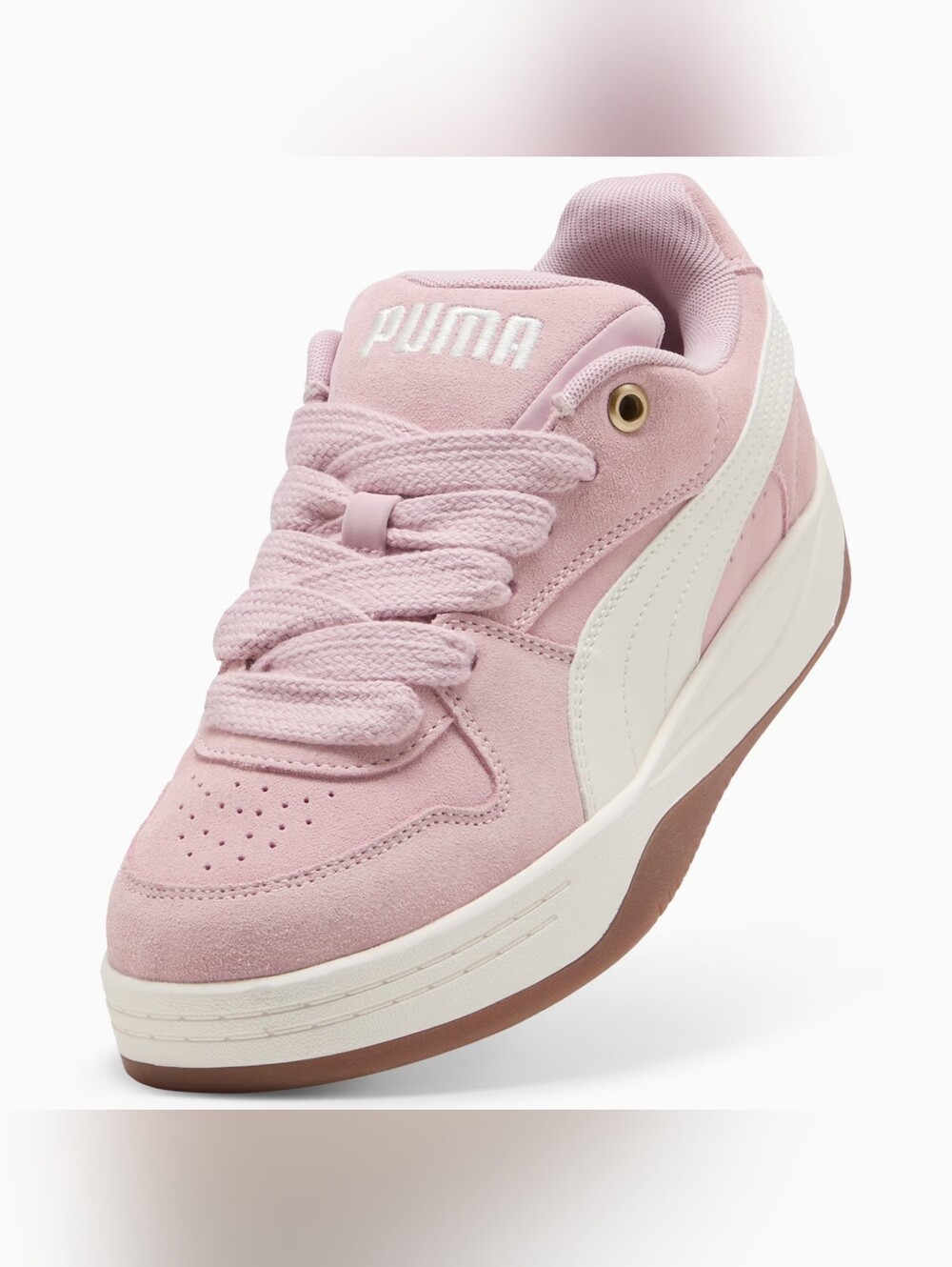 PUMA Pink Suede Lace-Up Women's Sneakers